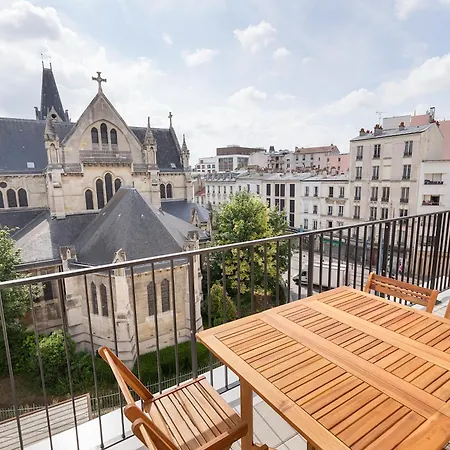 La Terrasse De L'eglise, Paris Center & Eurostar 15 Mn, Brand New Duplex With Terrasse, Balcony, 2 Bathrooms, Parking,